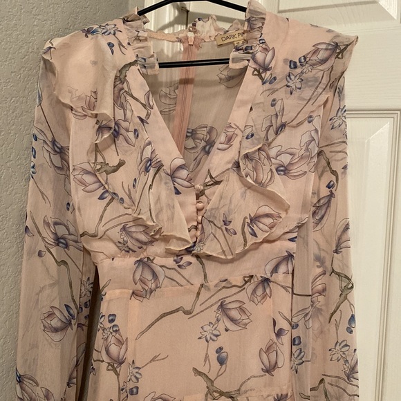 Long Sleeve floral Print Maxi Dress - Picture 9 of 13